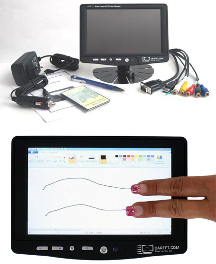 CTF700-<b>HCT</b> - VGA 7" TFT - Capacitive Multi-Touchscreen USB - Autodimmer - IR Remote - Audio (<b>800nits , TMR-Technology</b>)